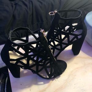 Black high heels